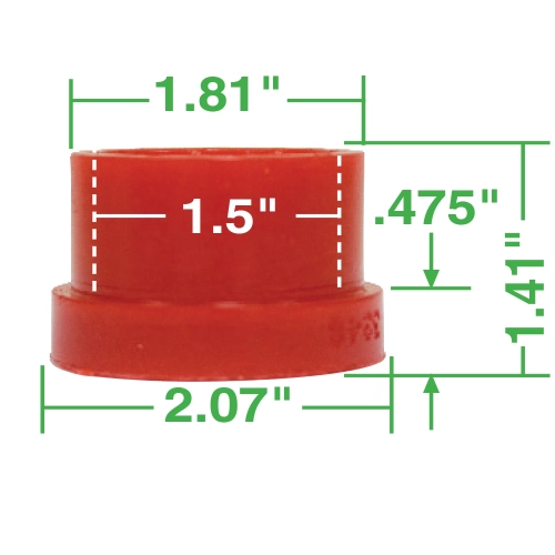 King Pin Beam Outer Bushing Kit, Urethane, 4 Pack