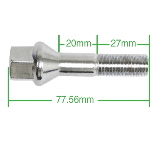 60 Degree Long Lug Bolts 12mm