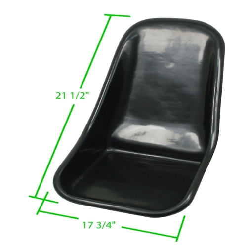 Low Back Seat Shells, Impact Plastic with Grey Covers Pair