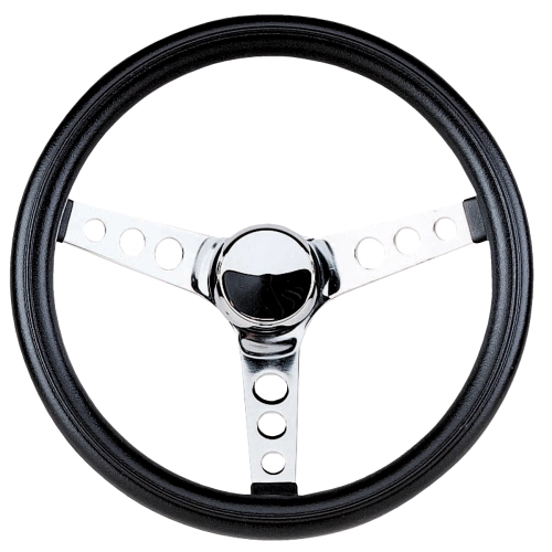 EMPI 79-4051-0 Steering Wheel, 11 Diameter, 4 Dish, 3 Spoke, 3 Bolt