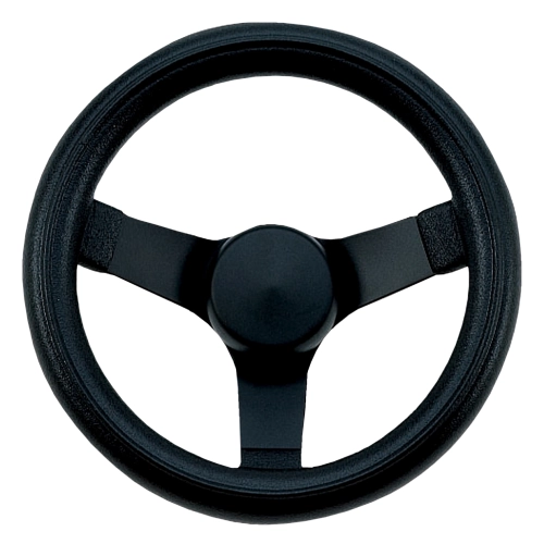 EMPI 79-4052-0 Steering Wheel, 10 Diameter, 2 Dish, 3 Spoke, 3 Bolt