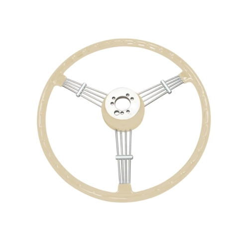 Steering Wheel, White Banjo Design