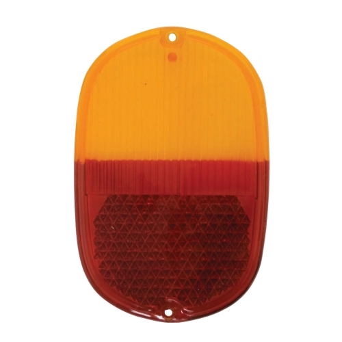 EMPI 211-945-241D Tail Light Lens, for Type 2 Bus 62-71, Amber/Red Each