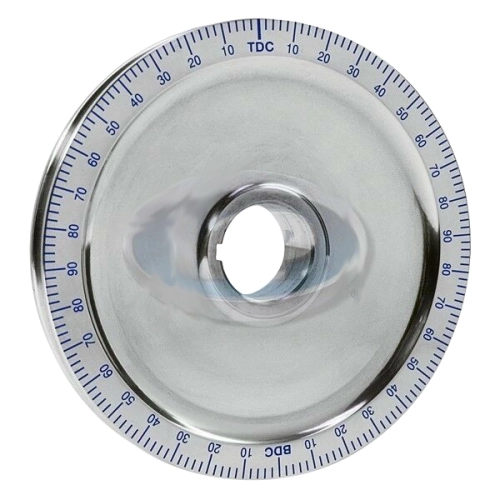 IAP AC105355B Degree Crank Pulley, Blue Numbers, Solid, Standard Diameter