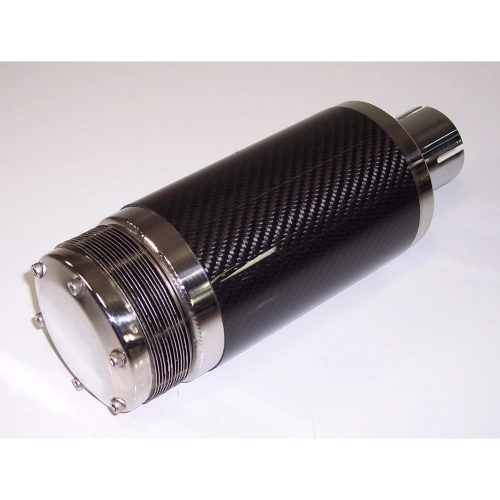 Carbon Fiber Spark Arrestor, 10 Inch Long, 4 Inch Outlet