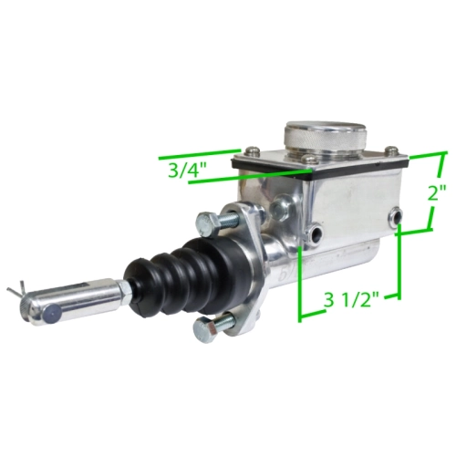 5/8 Rectangular Master Cylinder, Polished