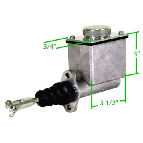 3/4 Bore Tall Rectangular Master Cylinder for 4 Wheel Brake