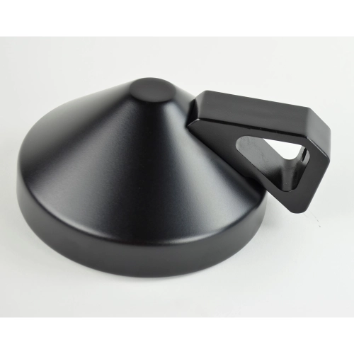 Deluxe Side Mirror, Black with Flat Lense, Each