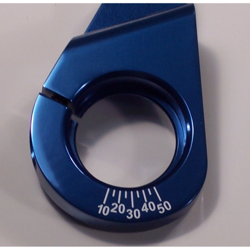 Billet Distributor Clamp, Blue with Timing Marks, for Type 1