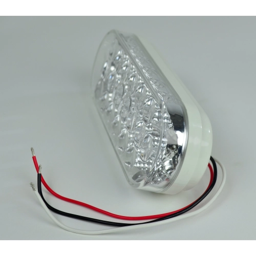 Led Oval Tail Light, Clear/Amber, Sold Each