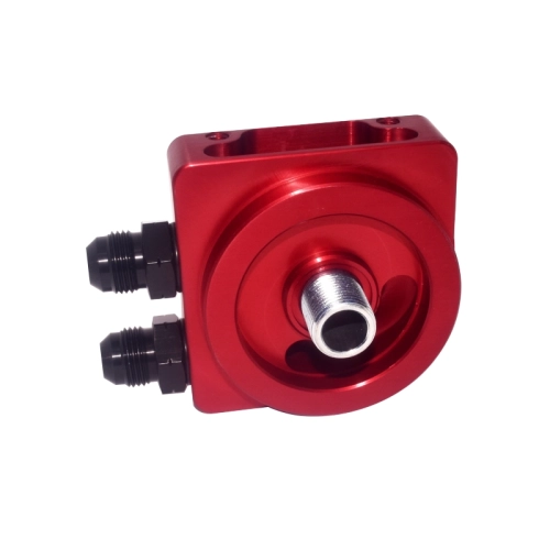 JayCee Billet Oil Manifold, Red