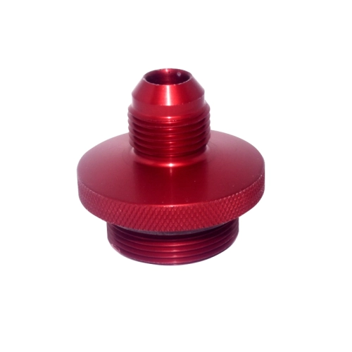 JayCee Billet Oil Filler Cap With -8 Breather Port, Red