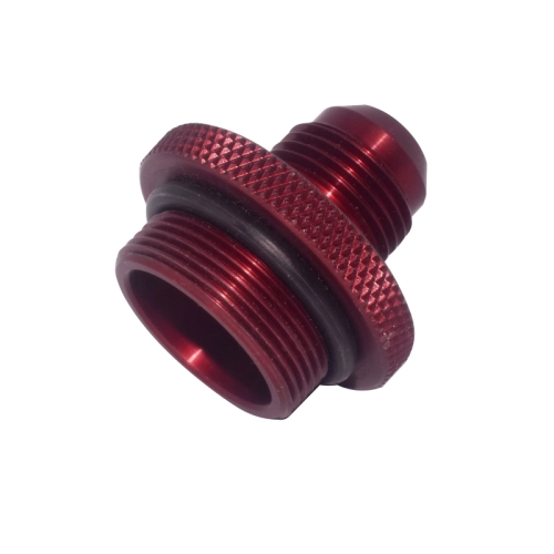 JayCee Billet Oil Filler Cap With -10 Breather Port, Red