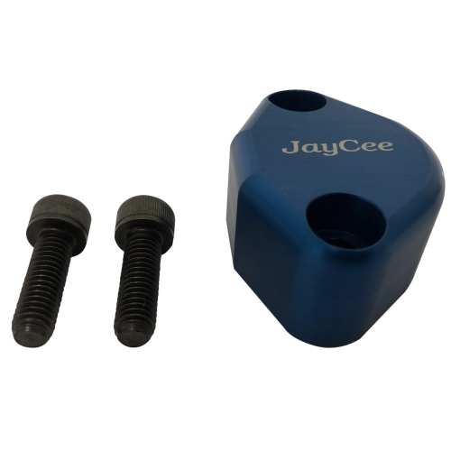 EMPI JC22350 JayCee Billet Fuel Pump Block Off, with Breather, Blue