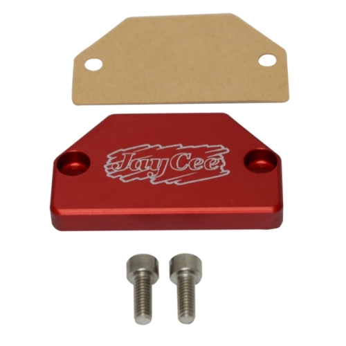 JayCee Choke Block Off Plate For IDF & HPMX, Red