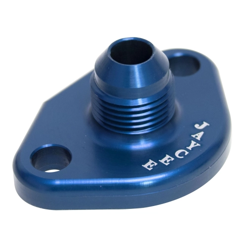 Fuel Pump Block Off, AN -10, Blue