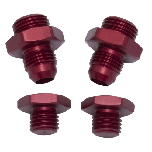 EMPI JC44880 -8 IDA, EPC Fuel Line Inlet Fitting Kit, Red