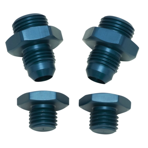 JayCee JC44890 -8 IDA, EPC Fuel Line Inlet Fitting Kit, Blue