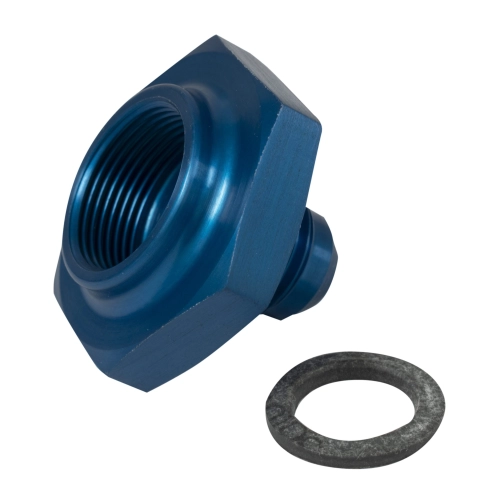 EMPI JC45640 JayCee Fuel Line Tank Adapter, -6 Line Blue