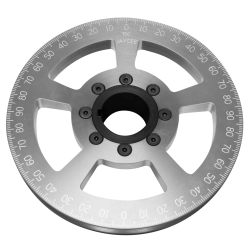 EMPI JC-8607-S JayCee Billet 7 Inch Street Pulley, Sand Sealed, Silver