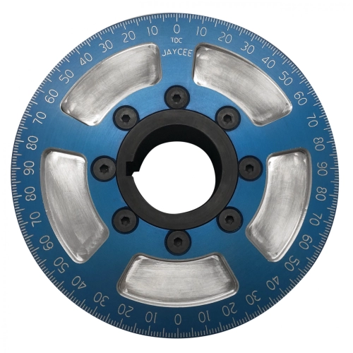 EMPI JC86140 JayCee Billet 5 Inch Street Pulley, Blue