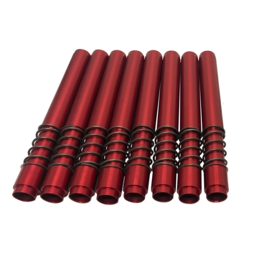 JayCee Leak Proof Pushrod Tubes, Set, Red