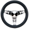 Steering Wheel, 10 Diameter, 5 Dish, 3 Spoke, 3 Bolt