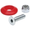 ALLSTAR PERFORMANCE ALL18682 Countersunk Bolt Kit Red 10pk ALL18682