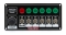 QUICKCAR RACING PRODUCTS QRP50-866 Black Plate, 6 Switches & 1 Button w/ Lights 50-866