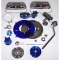 Super Color & Chrome Dress Up Kit, Blue, for Aircooled VW