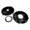 EMPI 00-9059-P Alternator 3 Piece Backing Plate Kit, Black