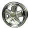 EMPI 00-9677-0 911 Alloy Wheel, All Chrome, 4.5 Wide, 5 on 130mm