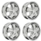 Appletree Automotive 00-9677-4 911 Alloy Wheels All Chrome, 4.5 Wide, 5 on 130mm