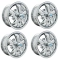 Appletree Automotive 00-9686-4 Gt-5 Wheels All Chrome, 5.5 Wide, 5 on 205mm