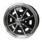 EMPI 00-9688-0 Sprintstar Wheel, Black with Polished Lip 5 Wide 4 on 130mm