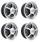 Appletree Automotive 00-9689-4 Sprintstar Wheels Black with Polished Lip 5 Wide 5 on 205mm