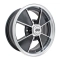 EMPI 00-9734-0 Brm Wheel, Black with Polished Lip, 4.5 Wide, 4 on 130mm VW