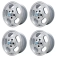 Appletree Automotive 00-9749-4 EMPI Dish Wheels 5.5 Wide, Fits 5 On 112mm VW