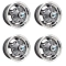 Appletree Automotive 00-9754-4 Torque Star Wheels Grey with Polished Rim, 5 Wide 5 on 205m