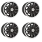 Appletree Automotive 10-1082-4 Gasser Wheels Black with Polished Lip, 5.5 Wide, 5 on 112mm