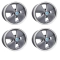 Appletree Automotive 10-1093-4 4 Spoke Wheels Grey Finish, 5.5 Wide, Fits 4 on 130mm VW