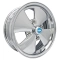 EMPI 10-1094-0 4 Spoke Wheel, All Chrome, 5.5 Wide, Fits 4 on 130mm VW