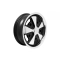 EMPI 10-1110-0 911 Alloy Wheel, Polished with Black, 5-1/2 Wide, 5 on 205mm