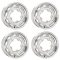 Appletree Automotive 10-1172-4 Vintage 190 Wheels, 15 x 4.5, 5 on 205, Polished Set of 4