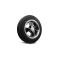 Wheel Tire Combo, BRM Black Polished, Staggered Set