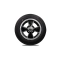 Wheel Tire Combo, BRM Black Polished, Staggered Set