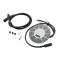 120mm Speedometer 10-90 MPH Gray Dial Silver Center Type 2