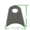 Chromoly Seat Tab, Standard