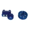 Serpentine Belt Pulley System, Blue Anodized, for Type 1 VW