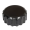 Billet Oil Filler Extension Cap, Grooved BLACK